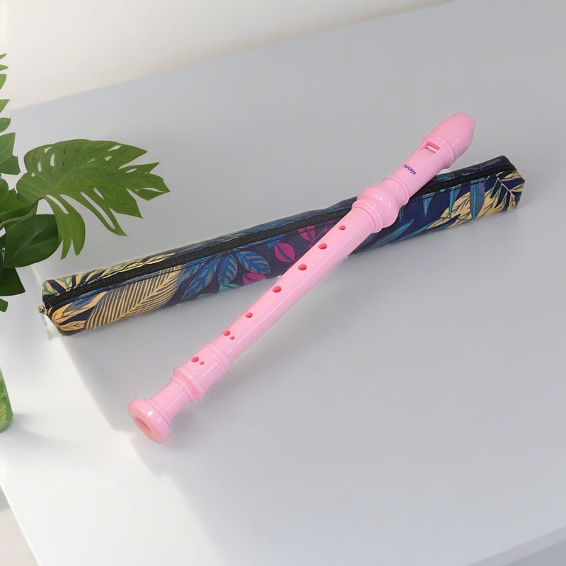 Farcaya Recorder Case Bag Only Storage Soprano Descant Flute Music Instrument Portable for Gift (Leaf) - Image 5